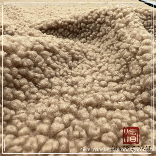 poly teddy fluff knit fabric